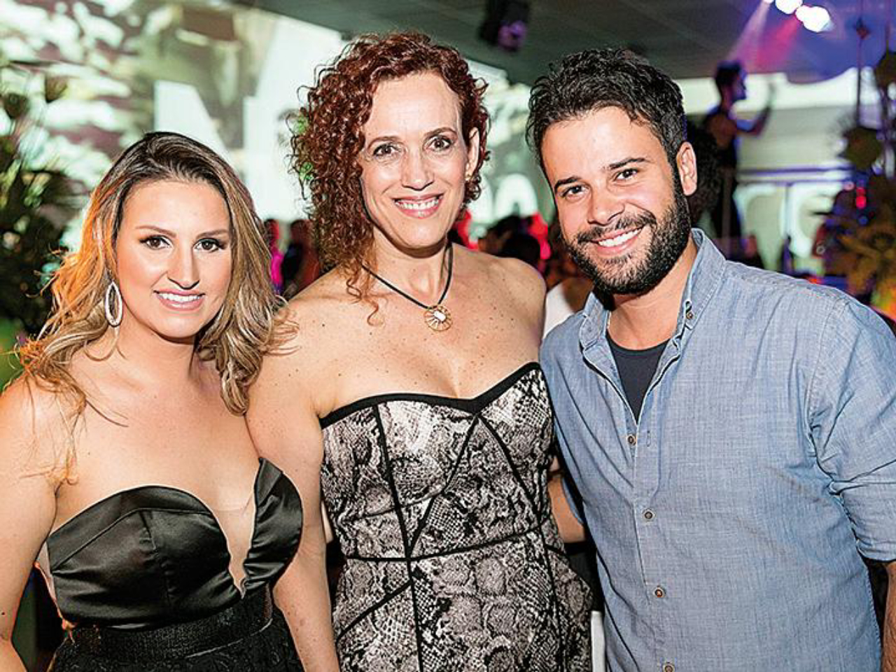 As arquitetas Samara Barbosa e Calina Mussi com  o arquiteto Filipe Bender