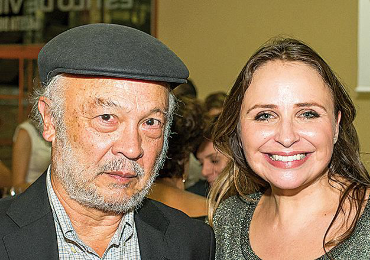 O arquiteto e colunista da Haus, Key Imaguire Junior e  Larissa Jedyn, editora da revista Haus