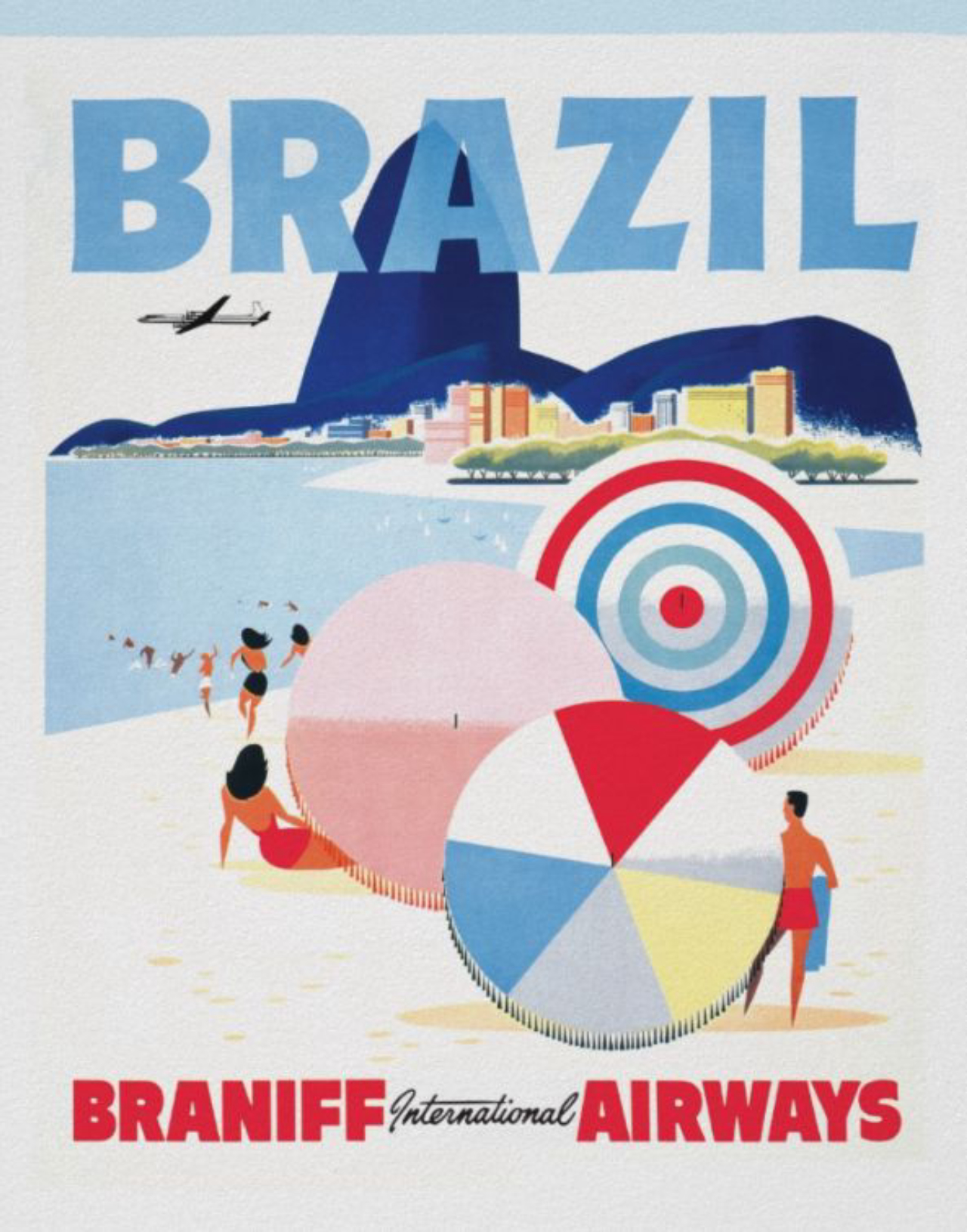 Pôster Braniff Brasil com arte criada por jvorzimmer. R$ 25,85, na Zazzle
