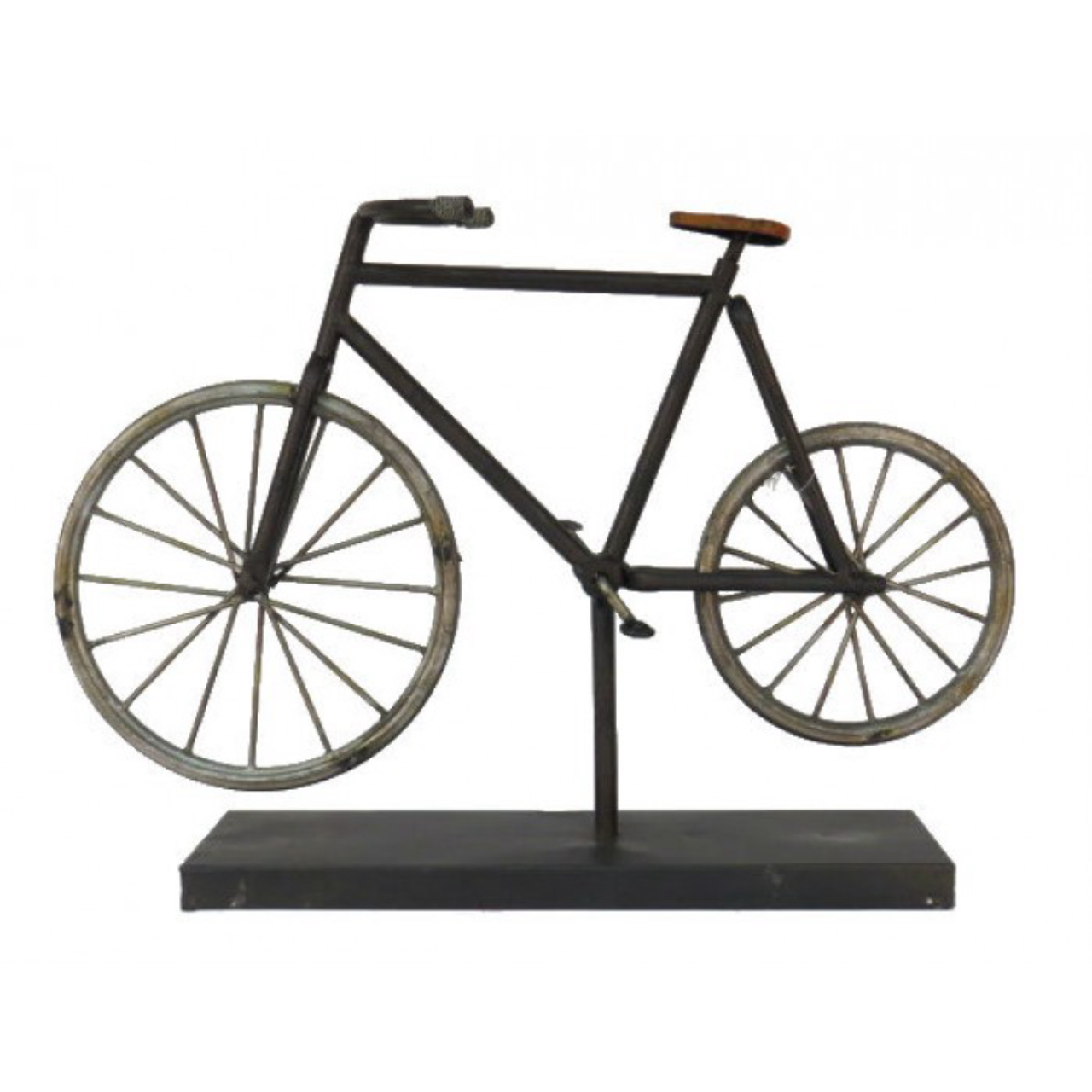 Adorno de metal, bicicleta retrô. Da Piccola Brotto, R$ 201,60.