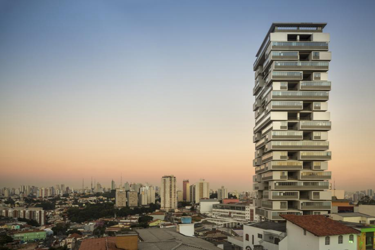 Edifício 360º, em São Paulo, venceu duas categorias do Prêmio Future Projects, da revista inglesa Architectural Review. Foto: Fernando Guerra/Centro de Arquitetura de Viena