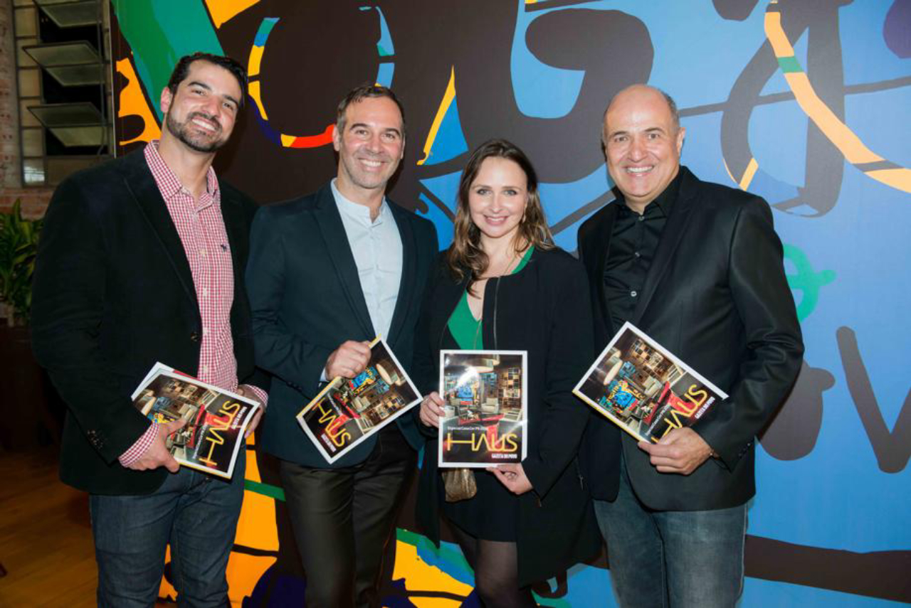 Denis Ricca, Marcos Soares, Larissa Jedyn e Jayme Bernardo.