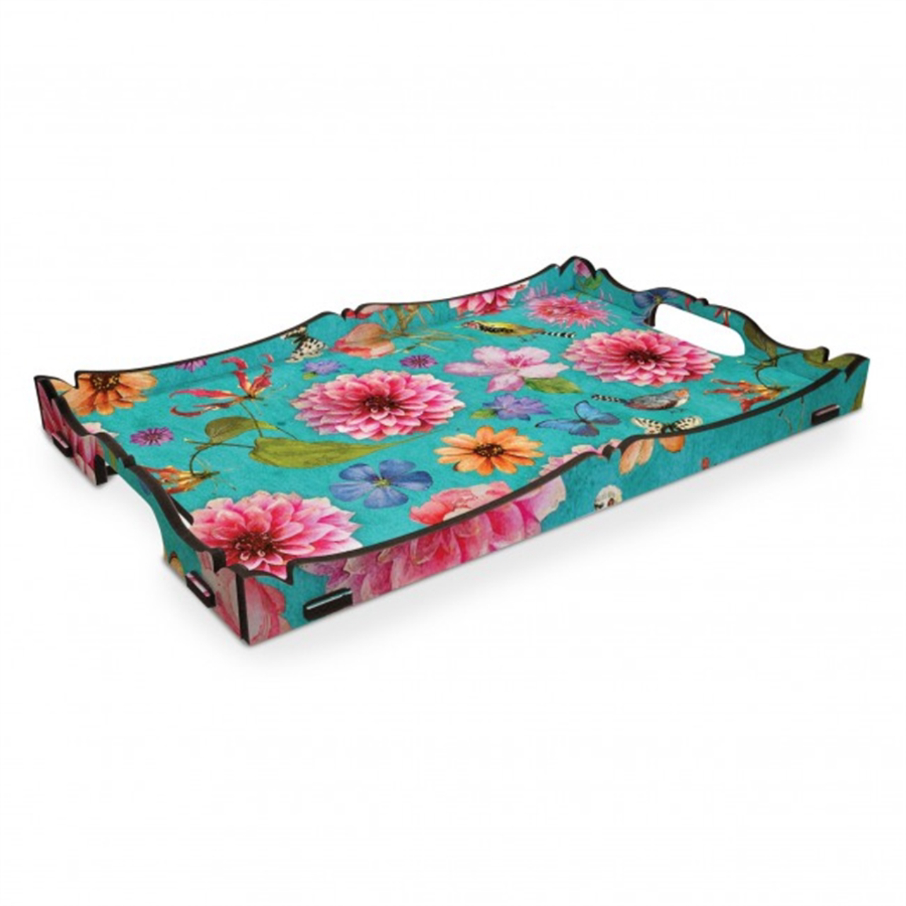 Bandeja Garden, em MDF. na Decorando com Classe, R$ 119.