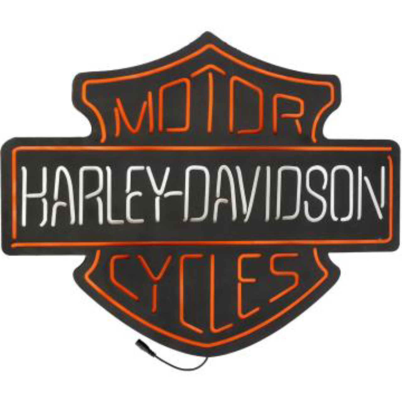 Letreiro luminoso da Harley-Davidson. R$ 600,00.