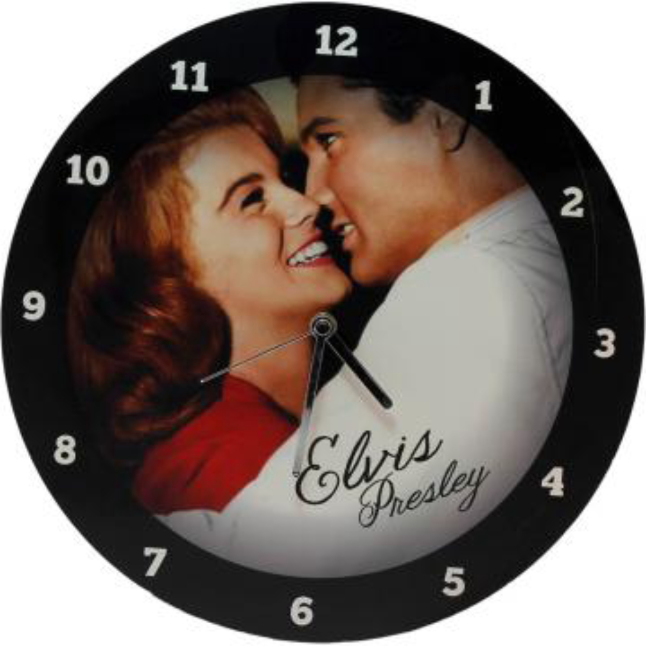 Relógio Elvis Presley, em MDF. Na Certas Coisas Vintage, R$ 90,00.