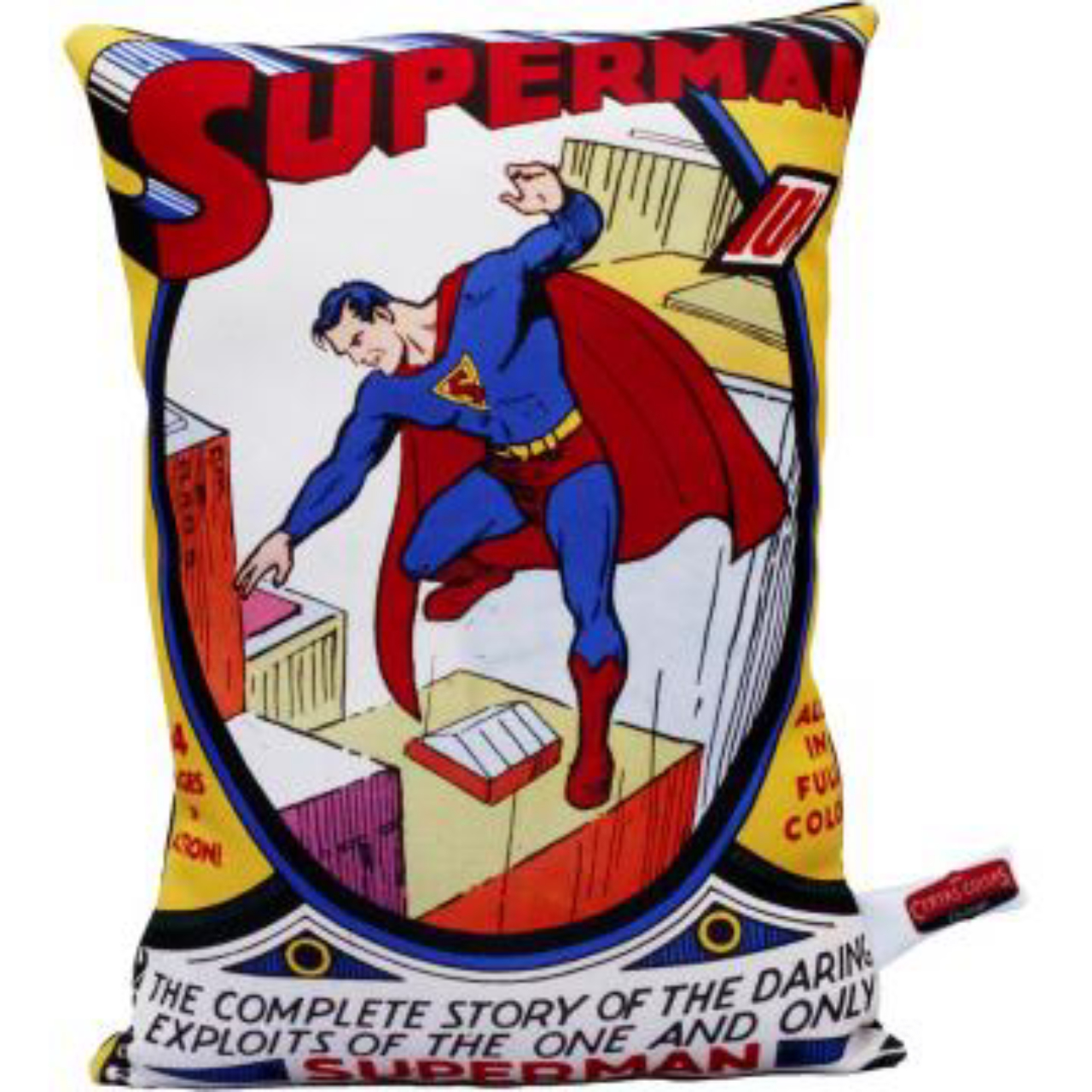 Mini almofada Action Comics Superman. Na Certas Coisas Vintage, R$ 49.