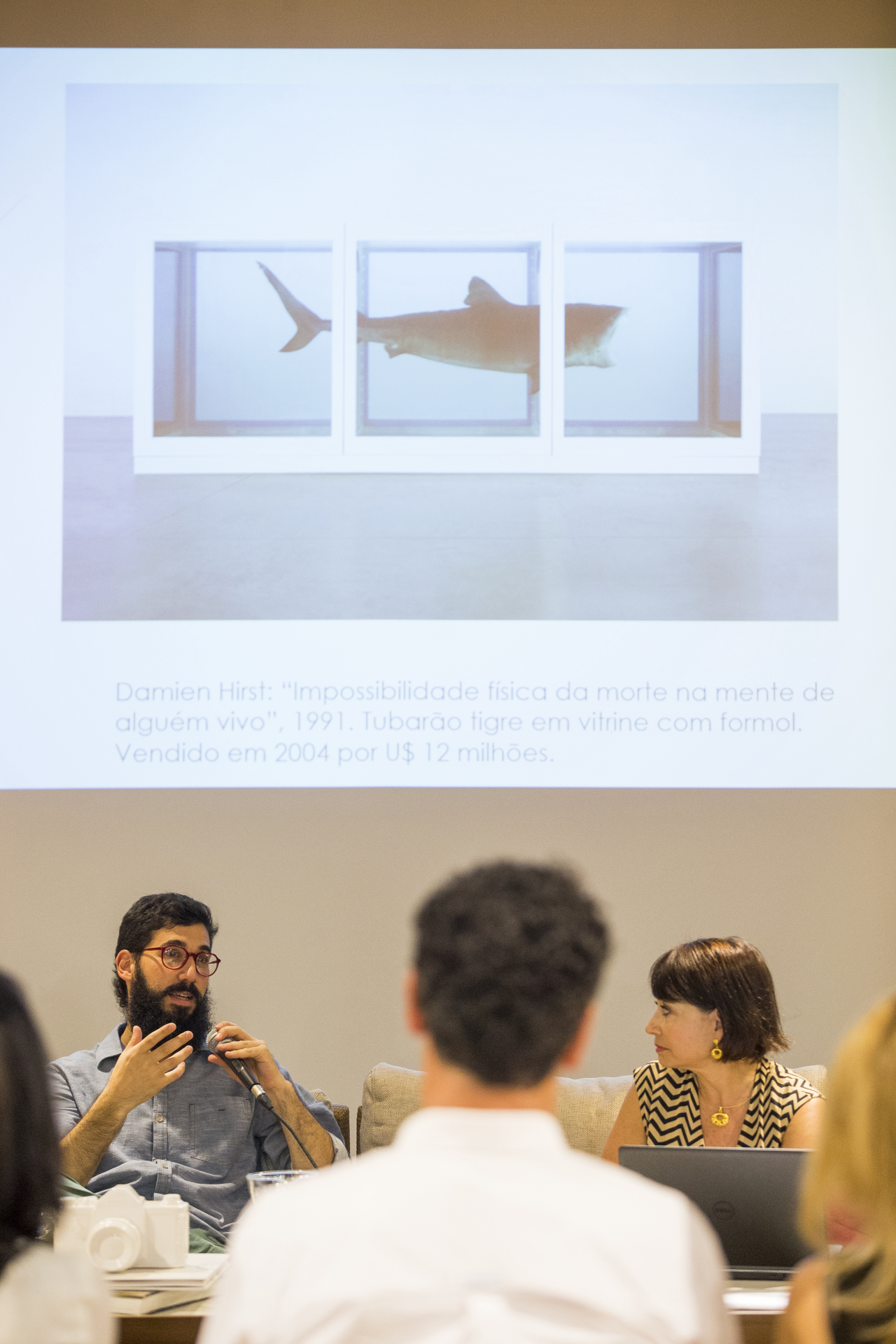André Mendes e Zilda Fraletti falaram sobre a valorização das obras de arte. 
