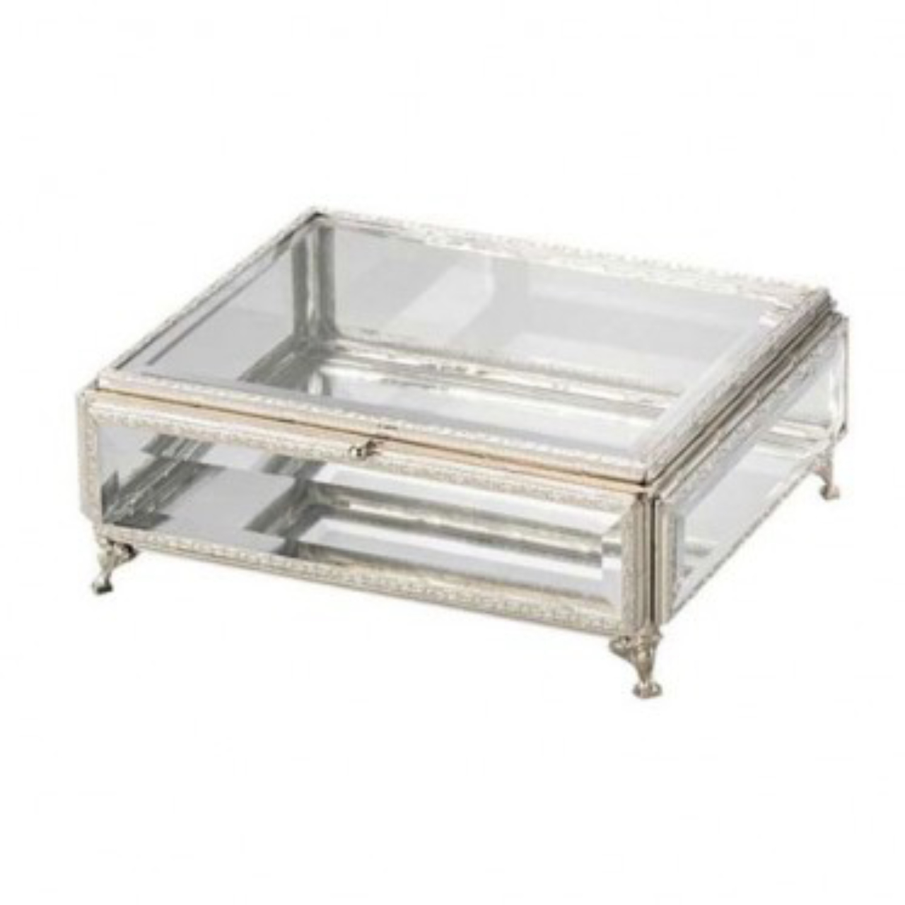 Porta jóias de vidro Índia, da Coliseu. R$ 276,90.