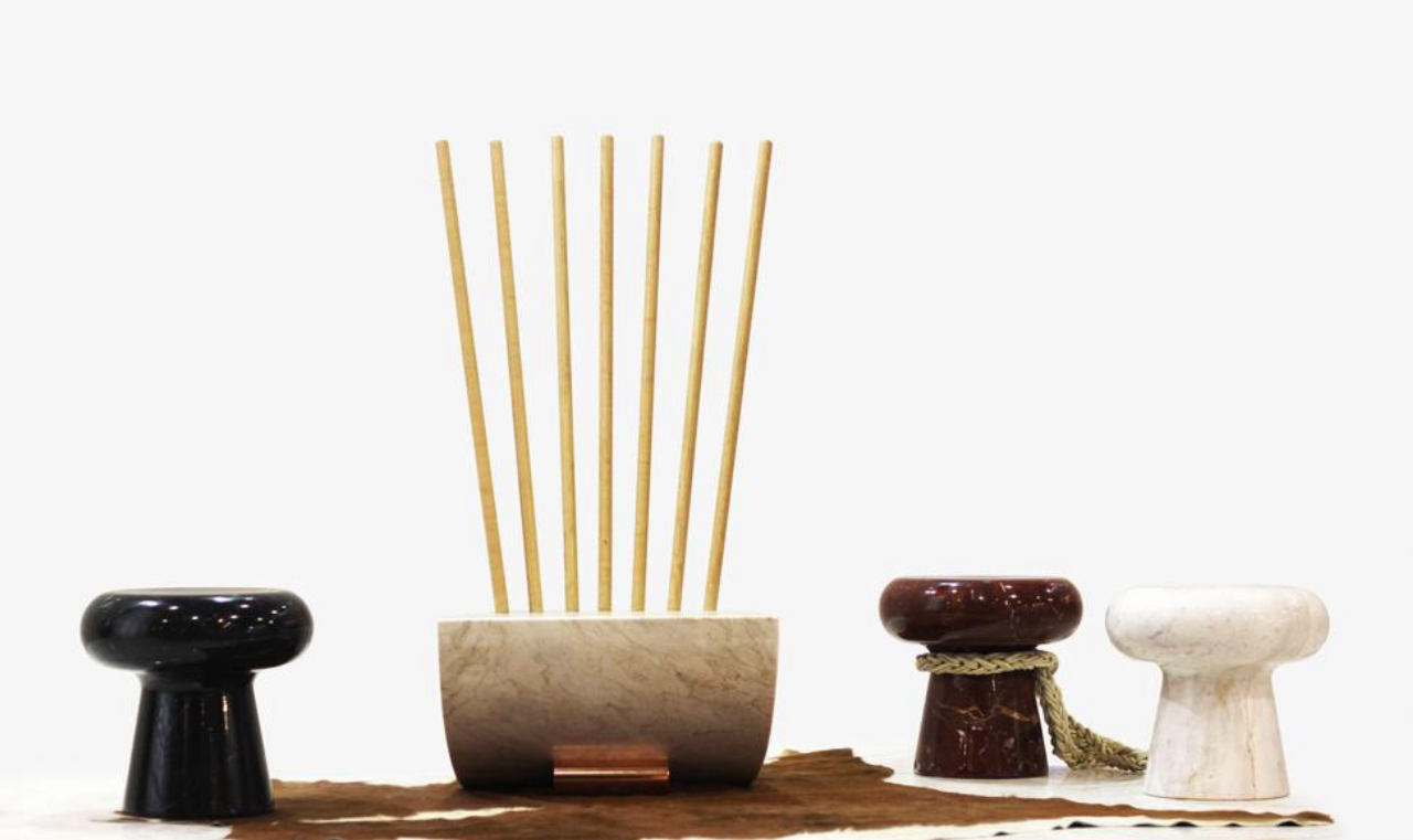 Linha criada pelo estúdio Fetiche Design em parceria com a Michelangelo Mármores.