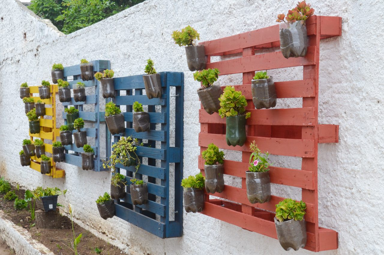 Horta em palete na parede: 10 ideias para cultivar verticalmente - Casa e  Jardim