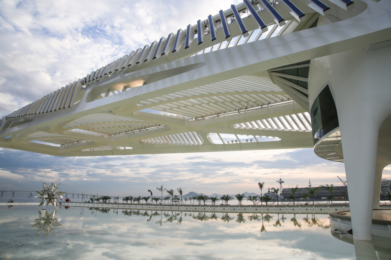 A surpreendente estrutura do Museu do Amanhã.<br>Foto: Thales Leite / Divulgação