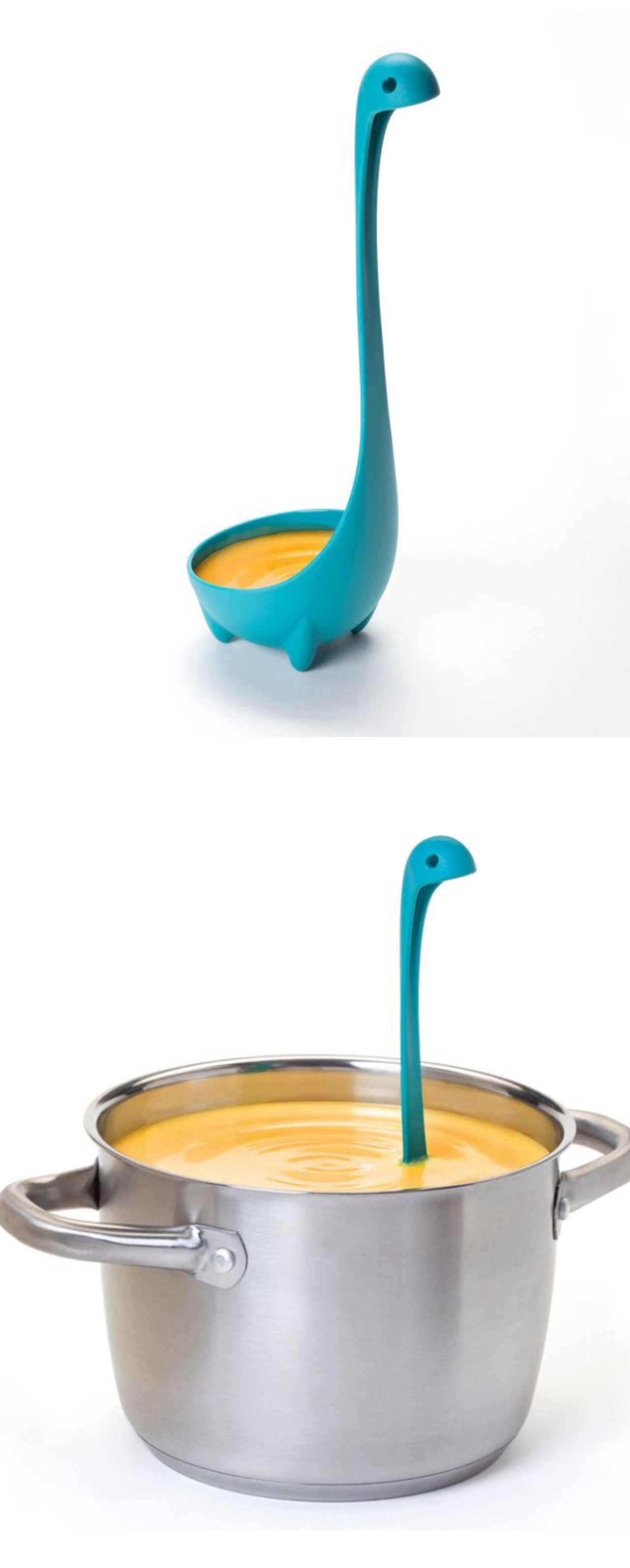 Concha com formato de dinossauro, para deixar as refeições mais divertidas. 