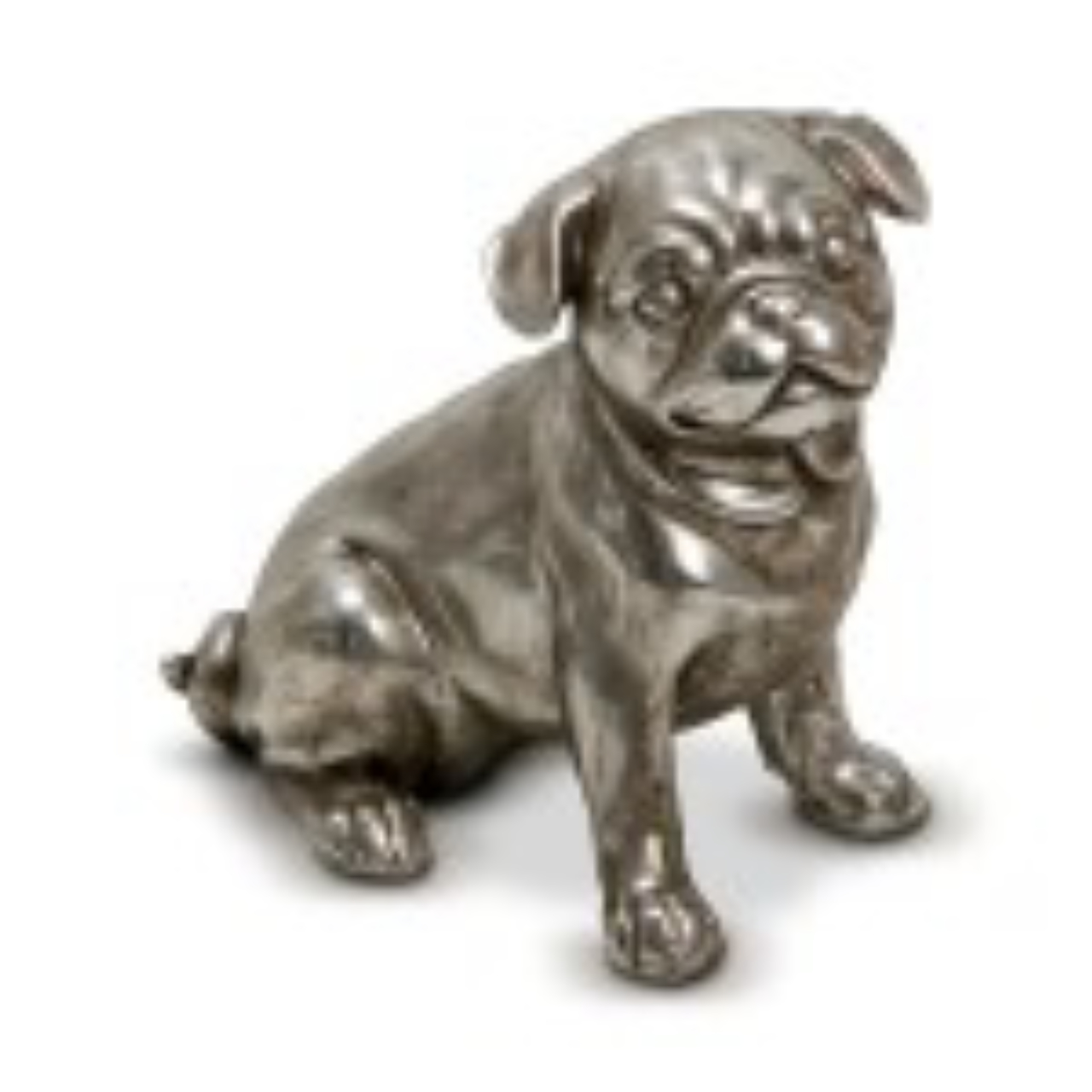 Enfeite Pug Sentado em resina da Cecilia Dale - R$160,00