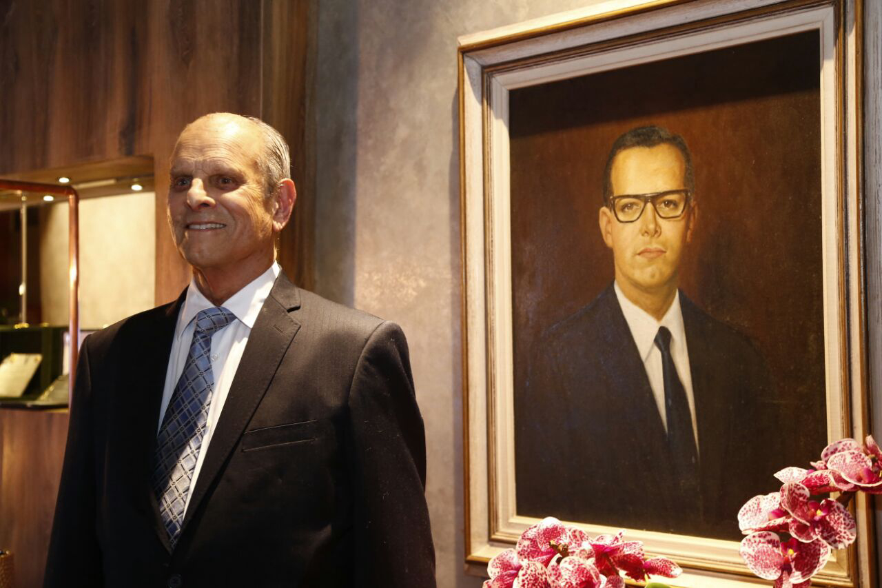 O ex-governador do Paraná (1966 e 1971), Paulo Pimentel, durante a festa da Casa Cor 2016.