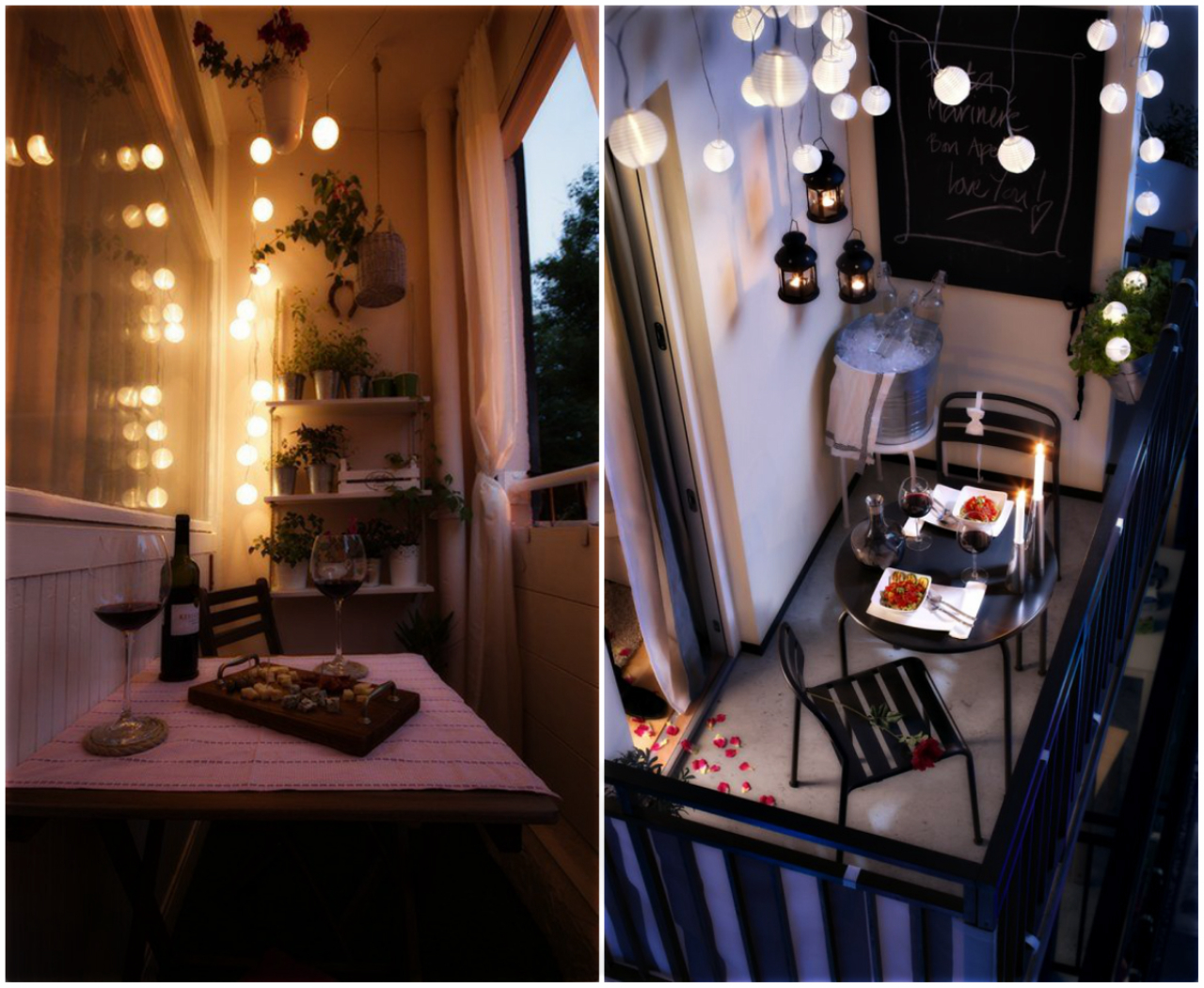 Convide para jantar fora e vá até a sacada com estas dicas charmosas (imagens: Apartment Therapy e Ikea)