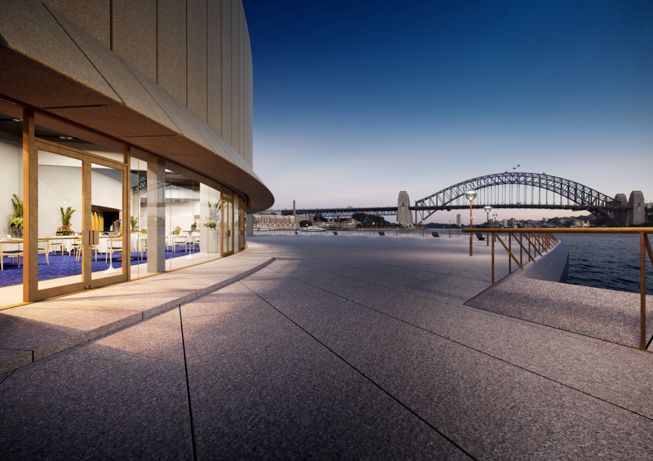 Um centro funcional com vista fará parte da nova estrutura. Imagem: Divulgação/Sydney Opera House