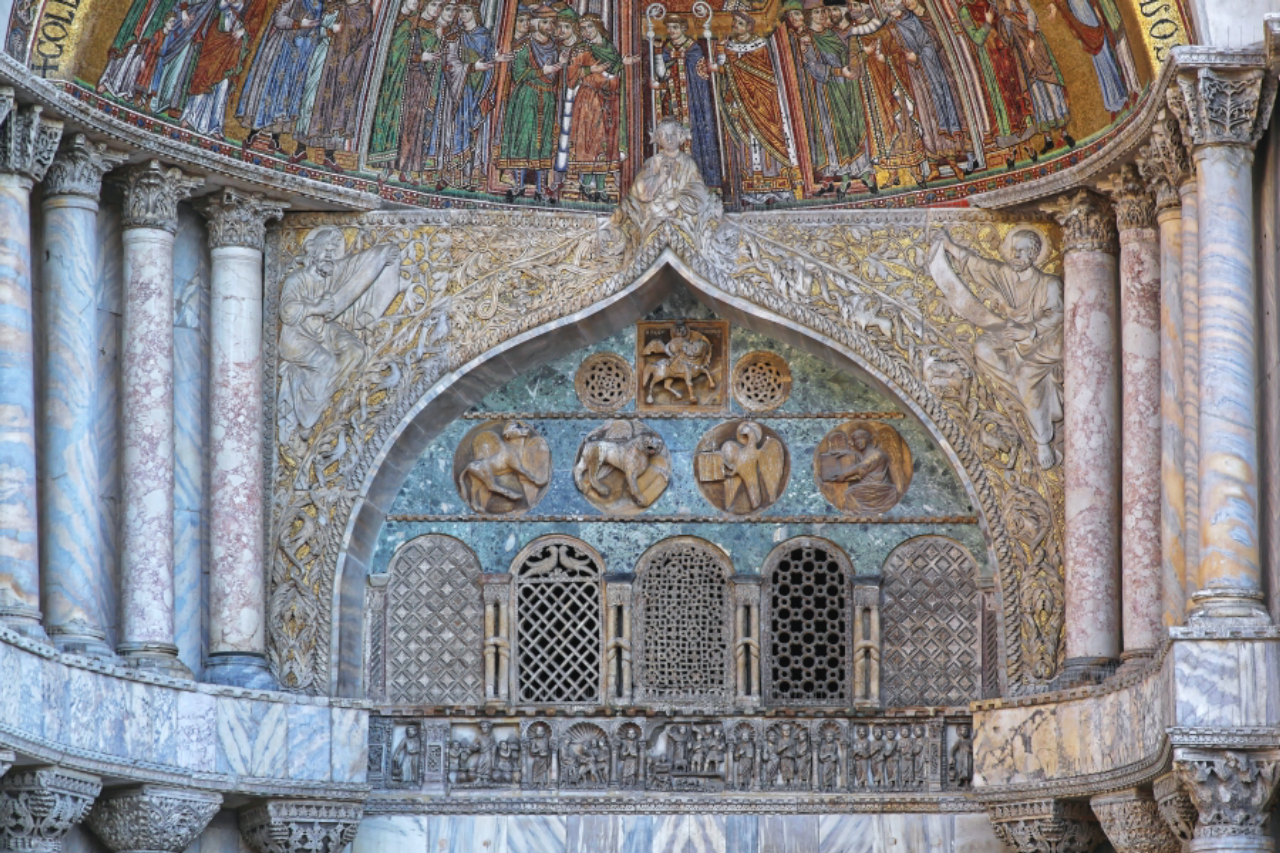 Detalhe dos mosaicos da Catedral de São Marcos.<br>Foto: Bigstock