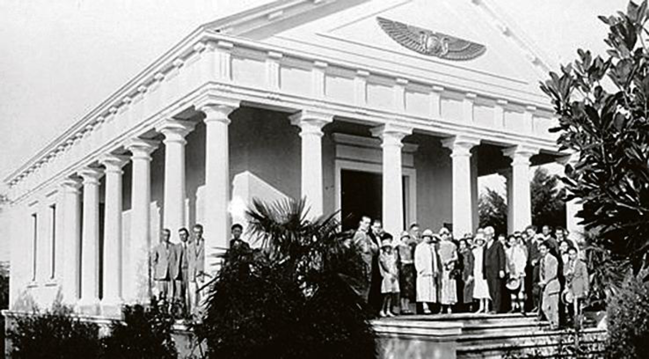 Homenagem formal à declamadora Ângela Vargas em 1925. Foto: Arthur Wischral/Casa da Memória.