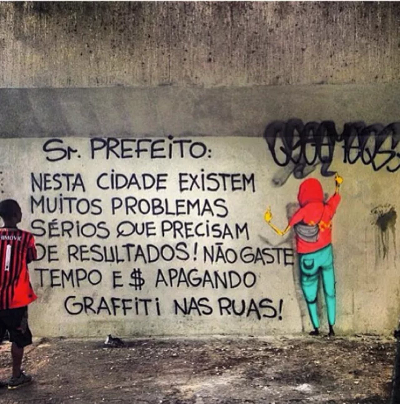 Foto: Reprodução/Facebook/Graffiti de Rua