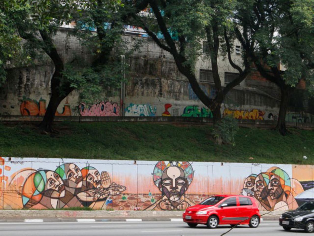 Cidade deve em breve ter novas áreas com arte de rua, mas Avenida 23 de Maio  não está em programa. Foto: Heloisa Ballarini/Divulgação Prefeitura de SP