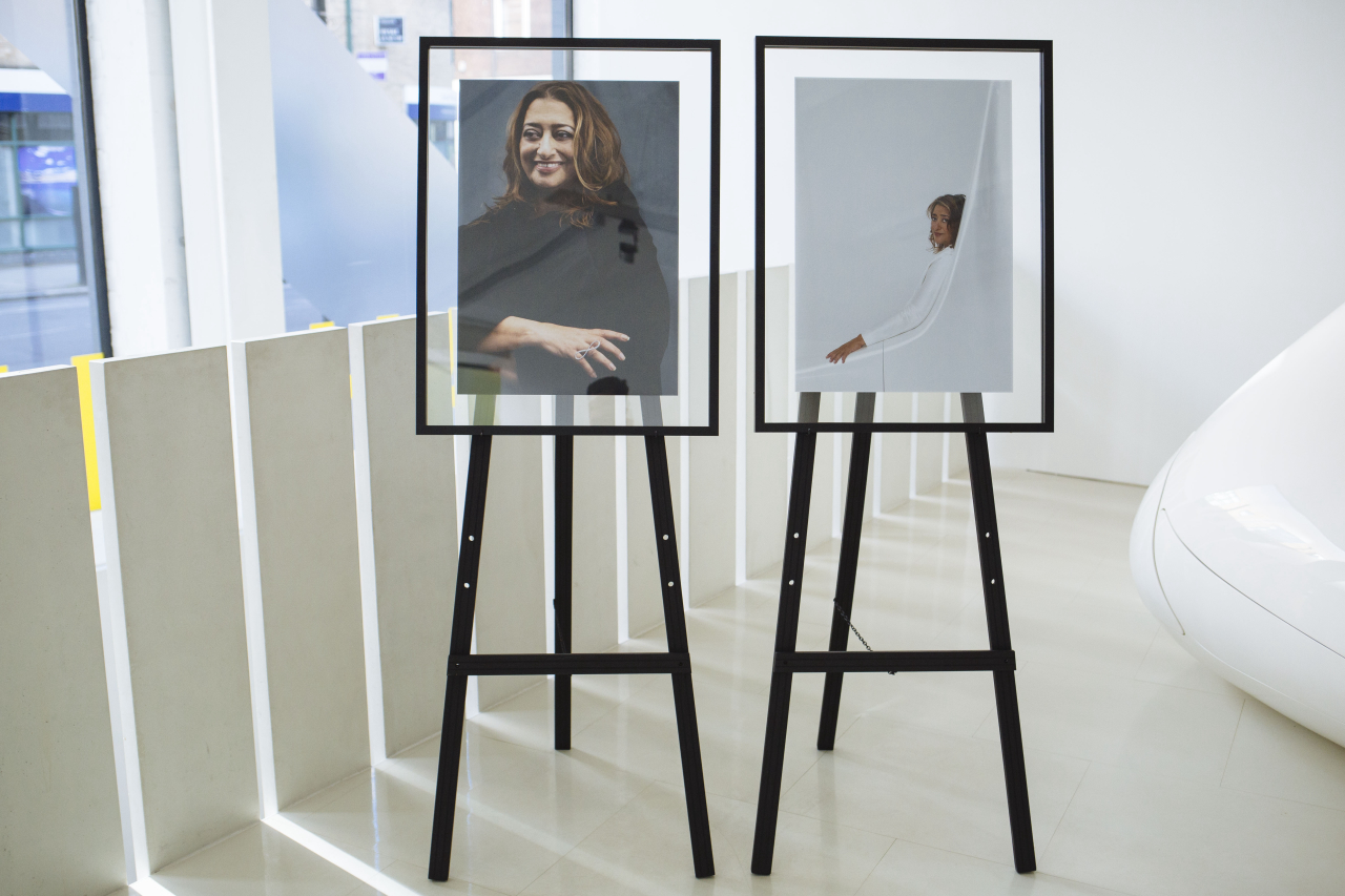 Portraits of the late Zaha Hadid at her architecture firm in London, April 12, 2016. Zaha Hadid Architects will turn to Patrick Schumacher, who worked alongside Hadid for 28 years and was her senior partner, to move forward with existing projects in the wake of her death. (David Azia/The New York Times)