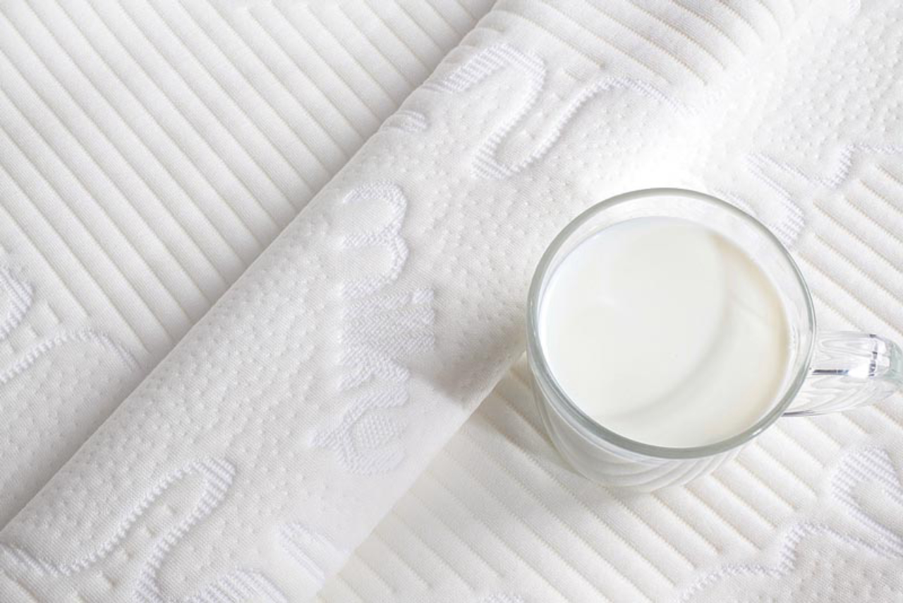 Proteínas do leite estão presentes na malha do colchão Lyra, da Bell'Arte,<br>Foto: Divulgação. 