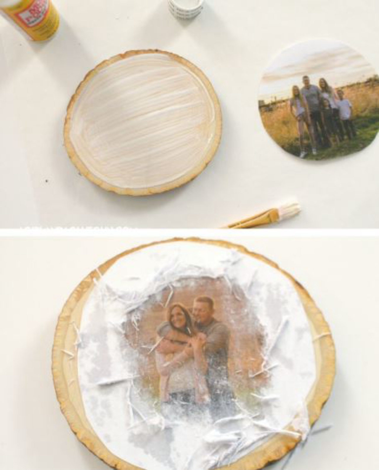 Transfira imagens para a madeira e ganhe retratos exclusivos. Foto: Pinterest