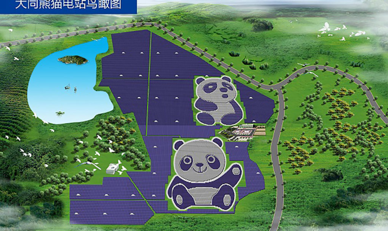O projeto será levado para outros países e deve contar com 100 fazendas como a da China nos próximos cinco anos. Foto: Panda Green Energy Group/Divulgação