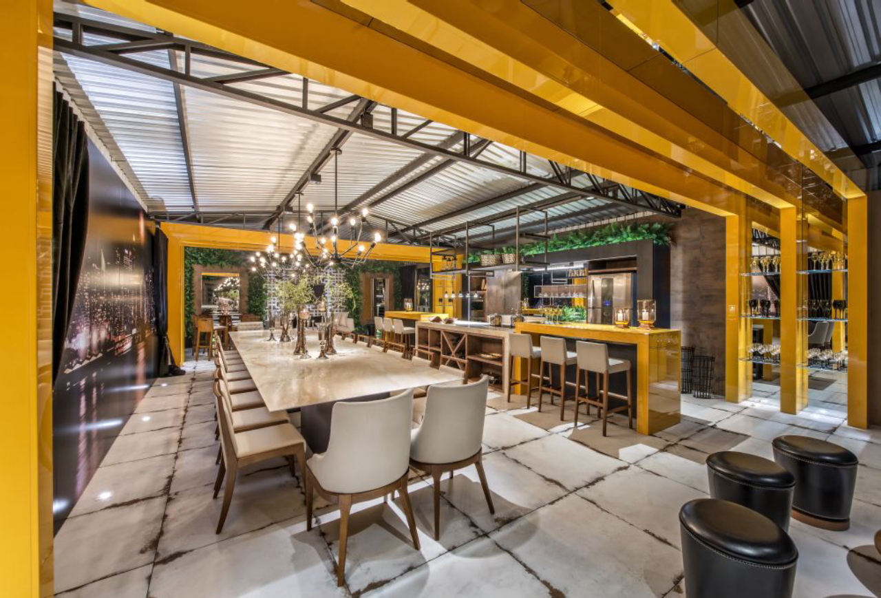 Lounge Gourmet, ambiente de Sandro Percicotti para a Casa Cor Paraná. Foto: Leticia Akemi/Gazeta do Povo