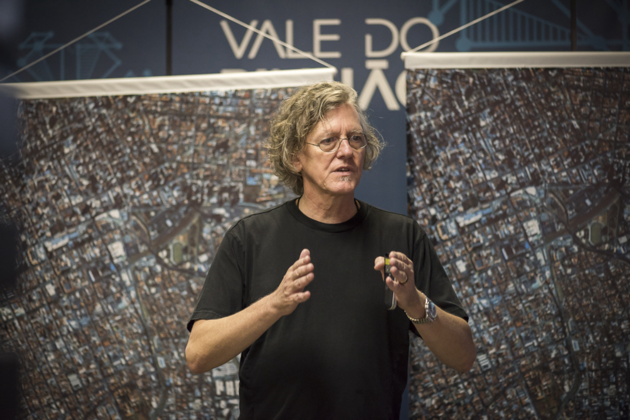 João Guilherme Dunin apresenta a visão de futuro do Vale do Pinhão. Foto: Fernando Zequinão / Gazeta do Povo