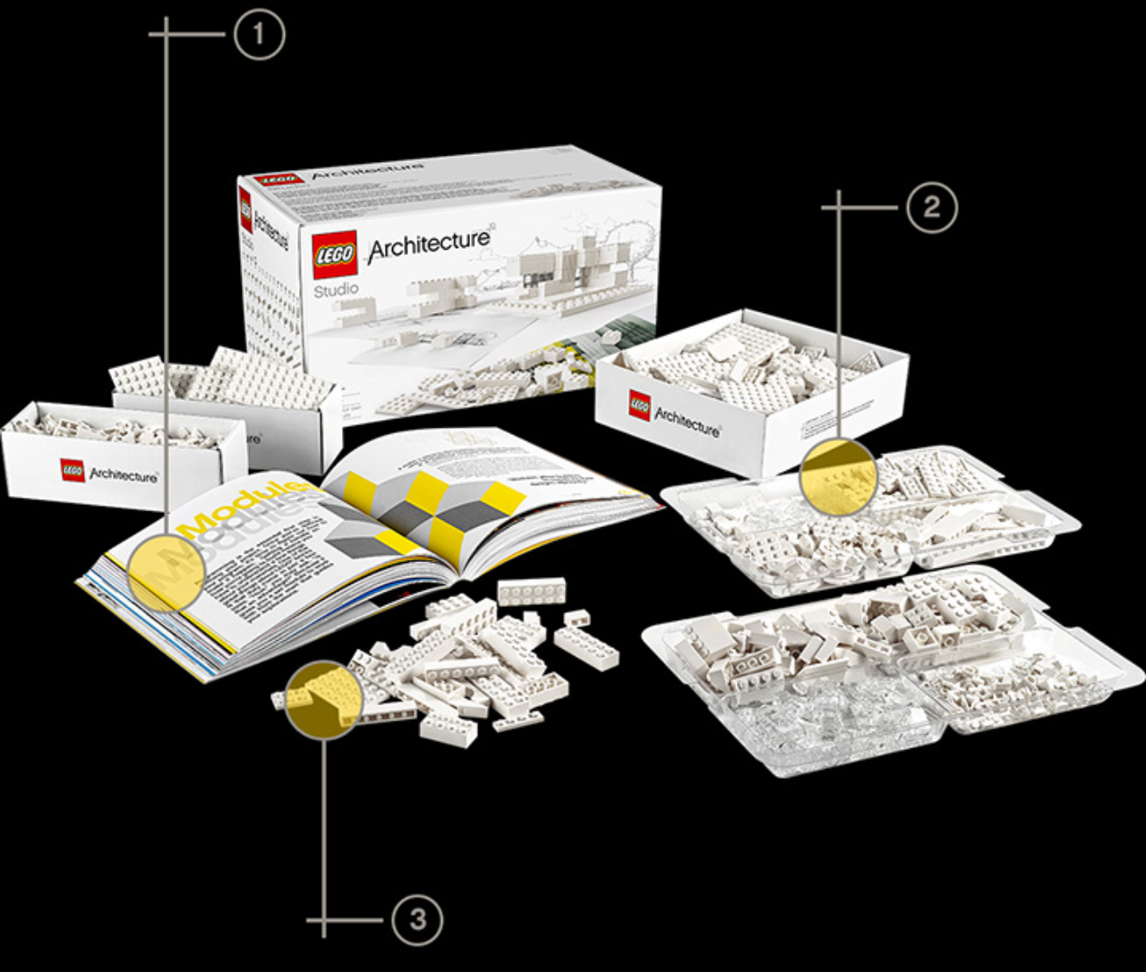Kit Architecture Studio. Foto: Divulgação/Lego