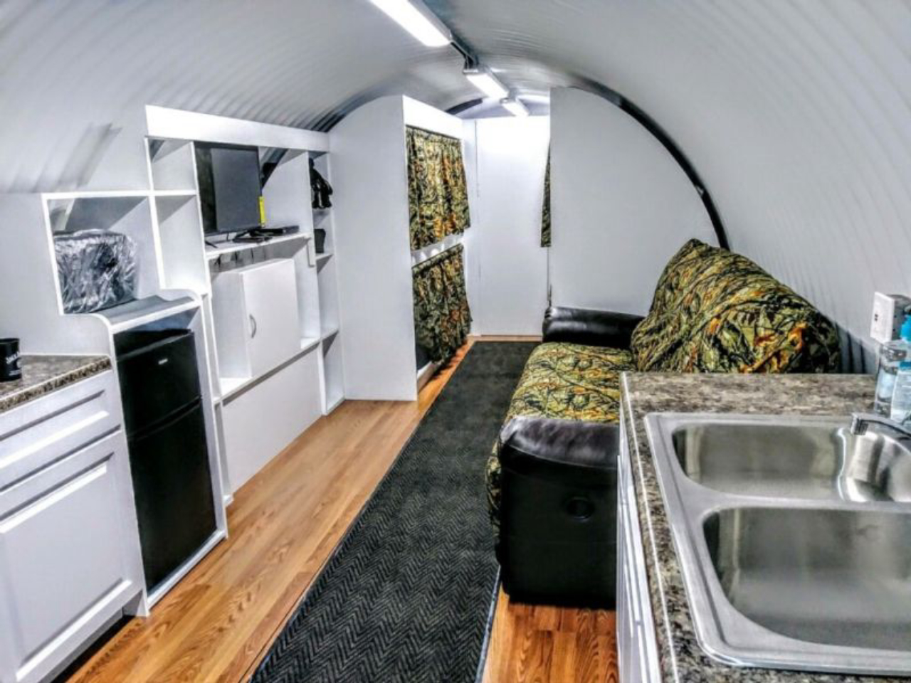 Interior de abrigo subterrâneo. Foto: Atlas Survival Shelters/Reprodução/Culture Trip