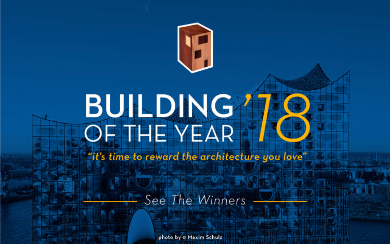 O lema do prêmio diz que "é tempo de premiar a arquitetura que você ama". Foto: reprodução/Archdaily