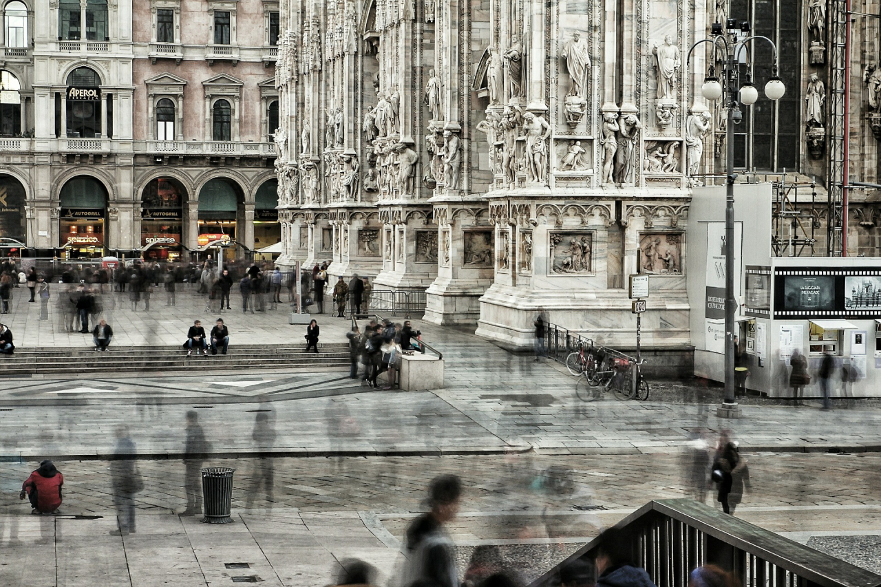 Centro de Milão, uma das principais referências da Itália para o design das cidades. Foto: Pixabay/Reprodução
