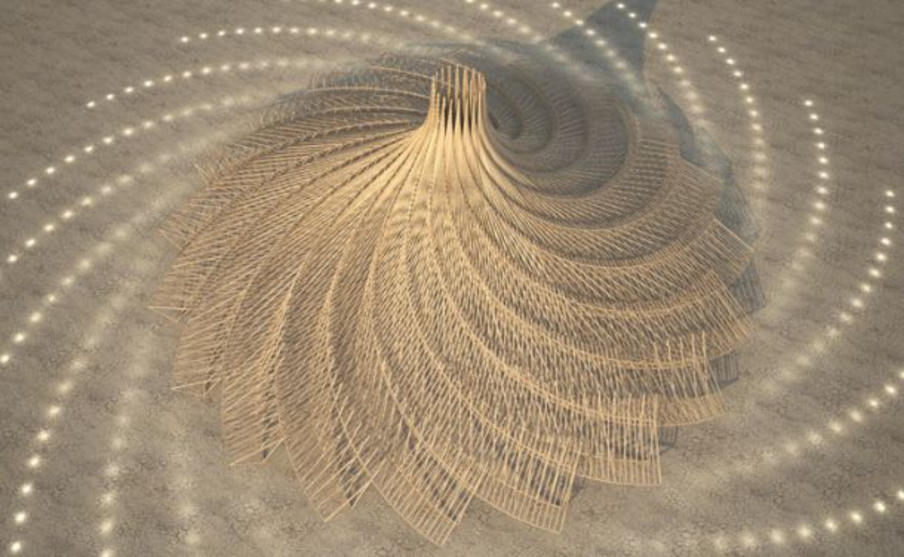 O templo Foto: Burning Man Journal/Reprodução/Archdaily