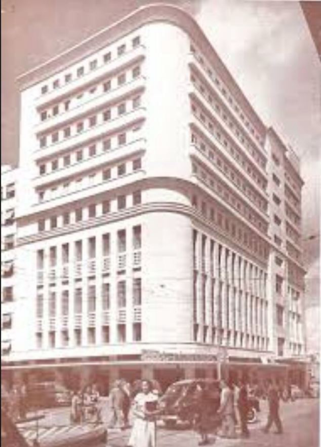Palácio Encantado, sede do Clube Curitibano na Rua XV até 1968. Foto: Reprodução. 