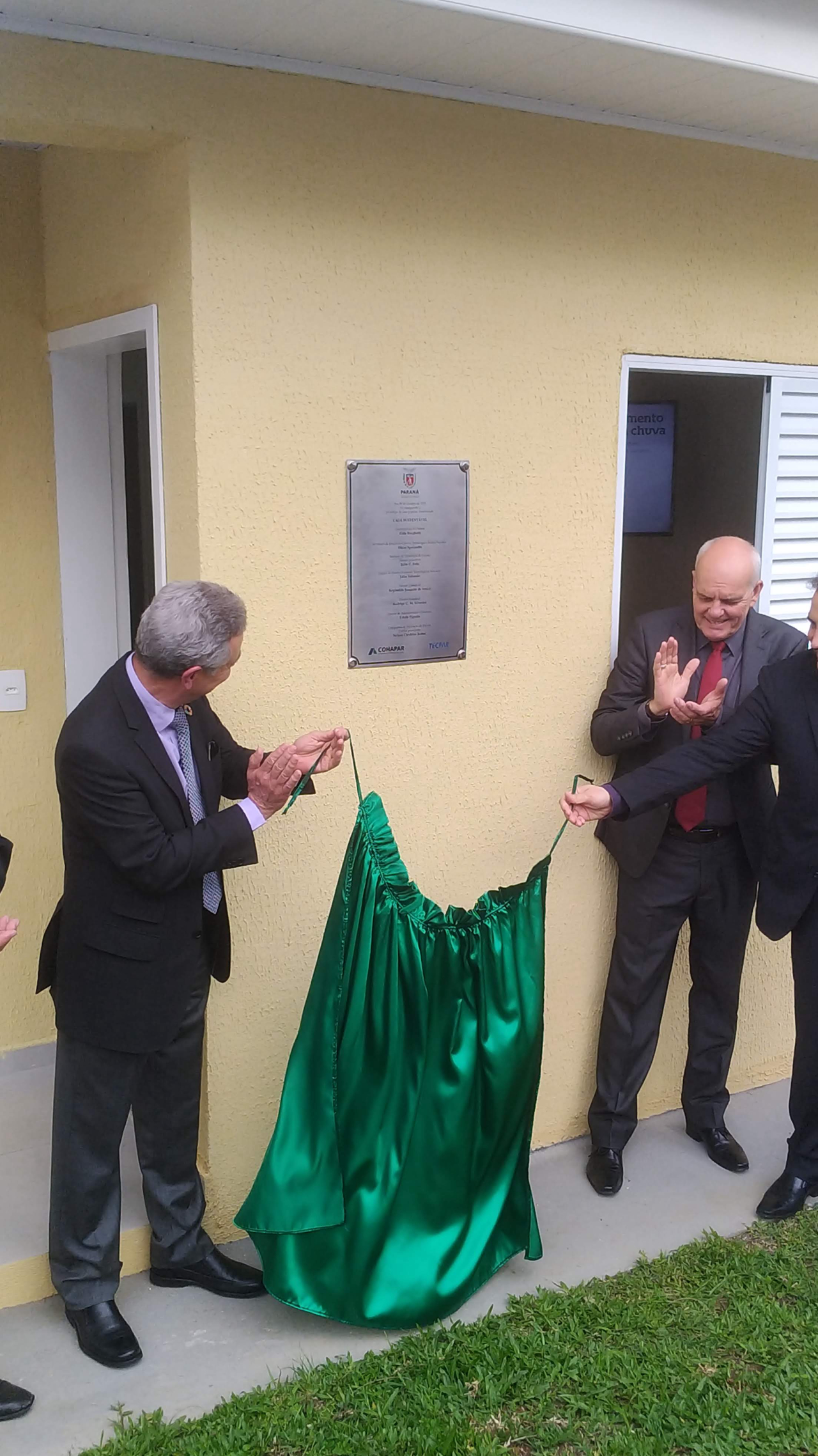 Inauguração do protótipo aconteceu nesta terça (9), no campus da Tecpar em Araucária (PR). Foto: Aléxia Saraiva/Gazeta do Povo