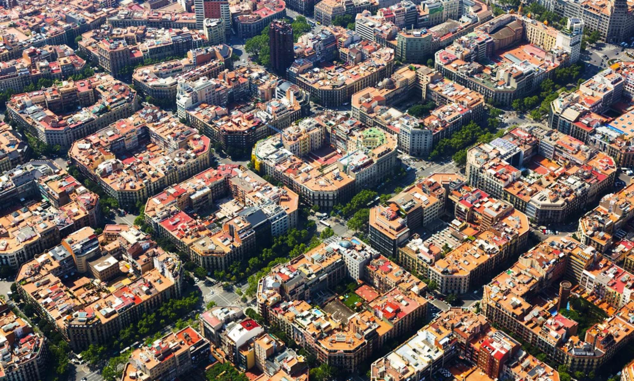 Superquadras de Barcelona são apontadas como exemplo de urbanismo tático. Foto: Divulgação