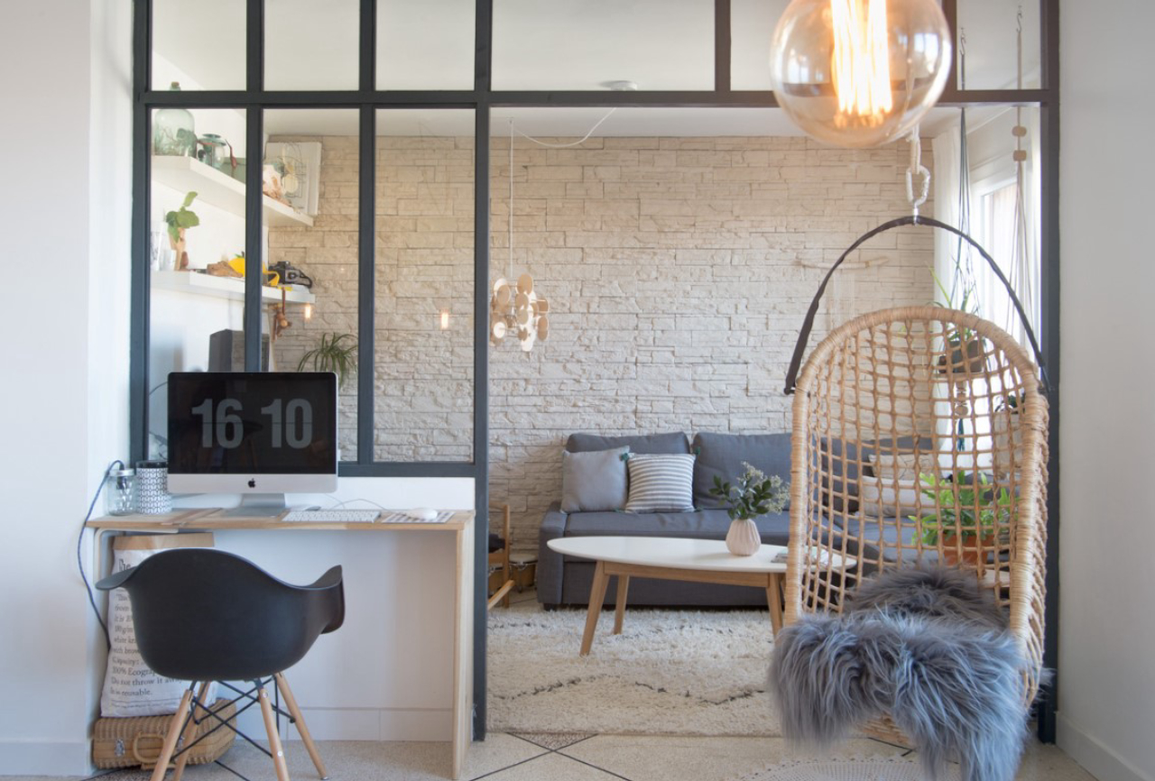 Glass-and-steel room dividers are becoming more popular, thanks to open floor plans. MUST CREDIT: Jours &amp; Nuits/Houzz