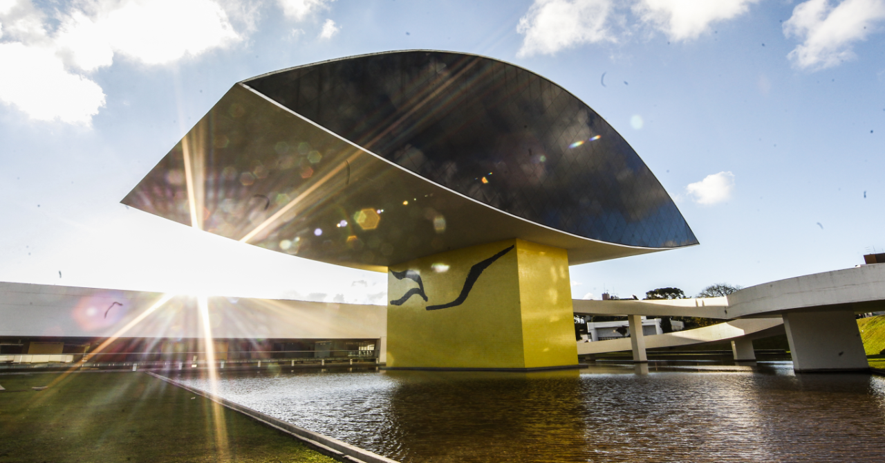 Museu Oscar Niemeyer, em Curitiba. Foto: Arquivo Gazeta do Povo