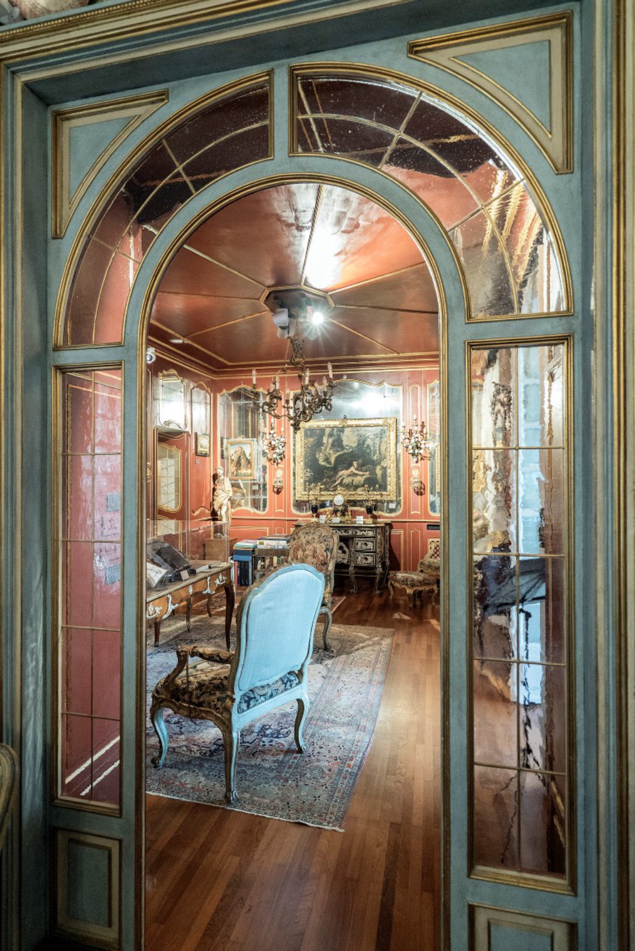 The study at Francesco Federico Cerruti's villa in Rivoli, Italy, May 1, 2019. Few knew that Cerruti, who died in 2015, owned artwork that would later be valued at $600 million and that he had been discreetly buying works from auctions and dealers for decades. (Alessandro Grassani/The New York Times)
