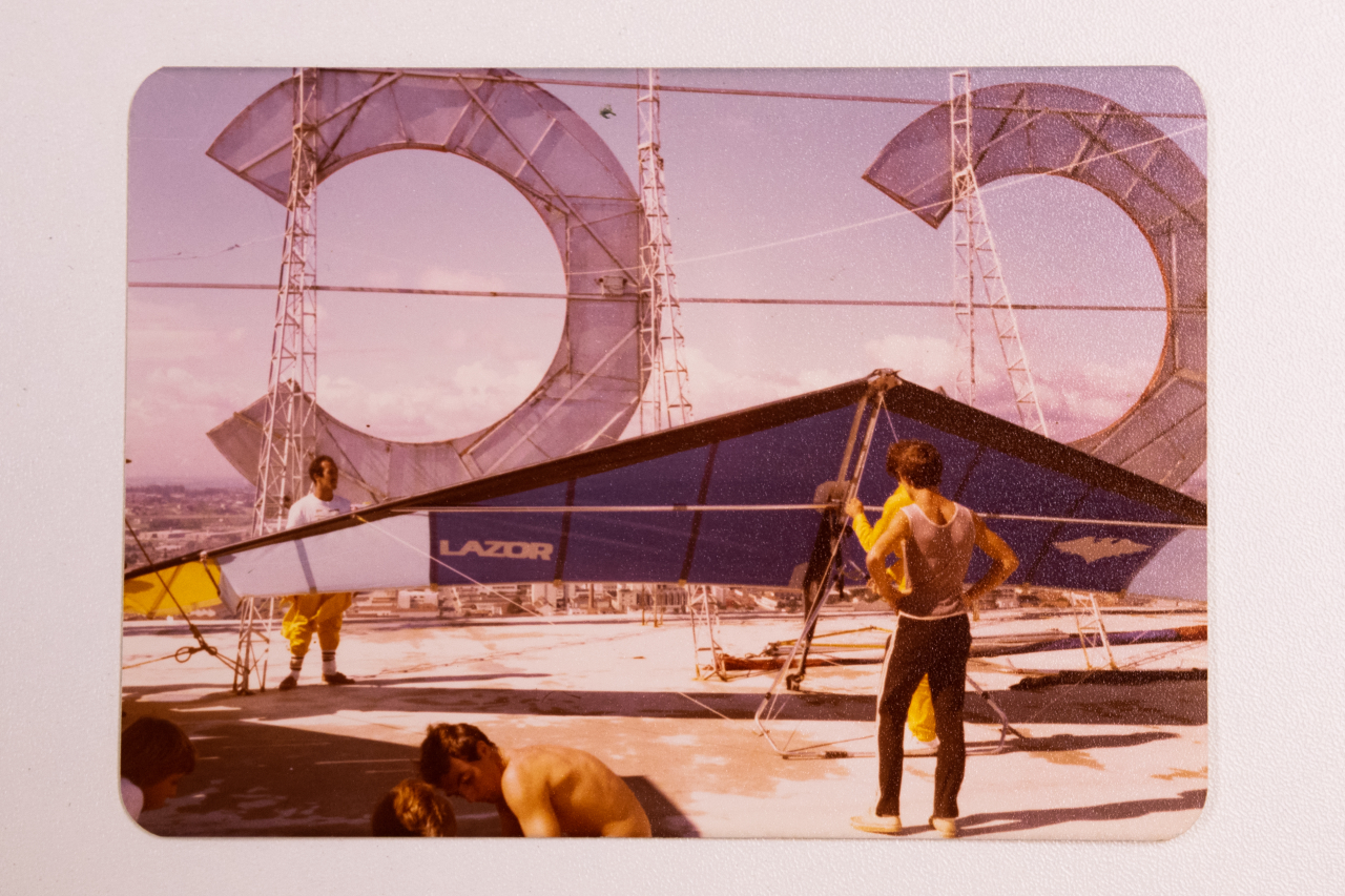 Construção do terraço do CCI, em 1980. Foto: Arquivo/CCI