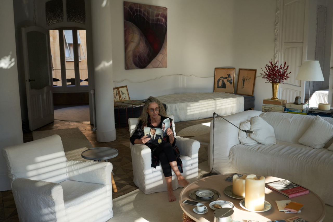 Ana Viladomiu reads in her apartment inside the famous building of La Pedrera, designed by Catalan architect Antoni Gaudi, in Barcelona, Spain, Dec. 28, 2018. Living in Barcelona's most famous Gaudi home comes with its challenges. (Samuel Aranda/The New York Times)