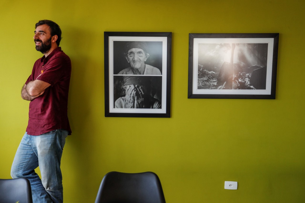 João Paulo Mehl no espaço colaborativo do Edifício Itupava, Foto: Jonathan Campos / Gazeta do Povo. 