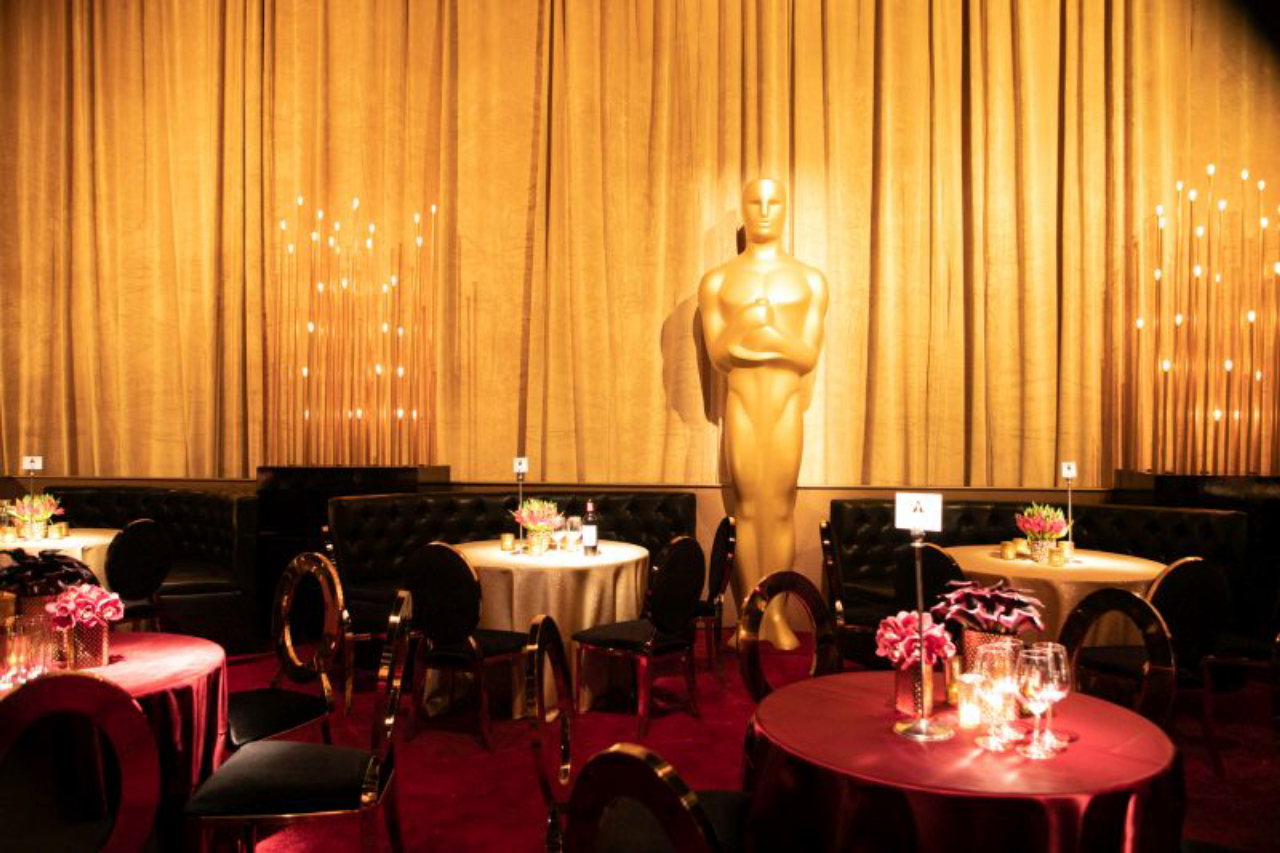 Mesa do Governors Ball durante o Oscar 2019. Foto: Todd Wawrychuk, Kate Noelle, A.M.P.A.S./ Divulgação Oscar