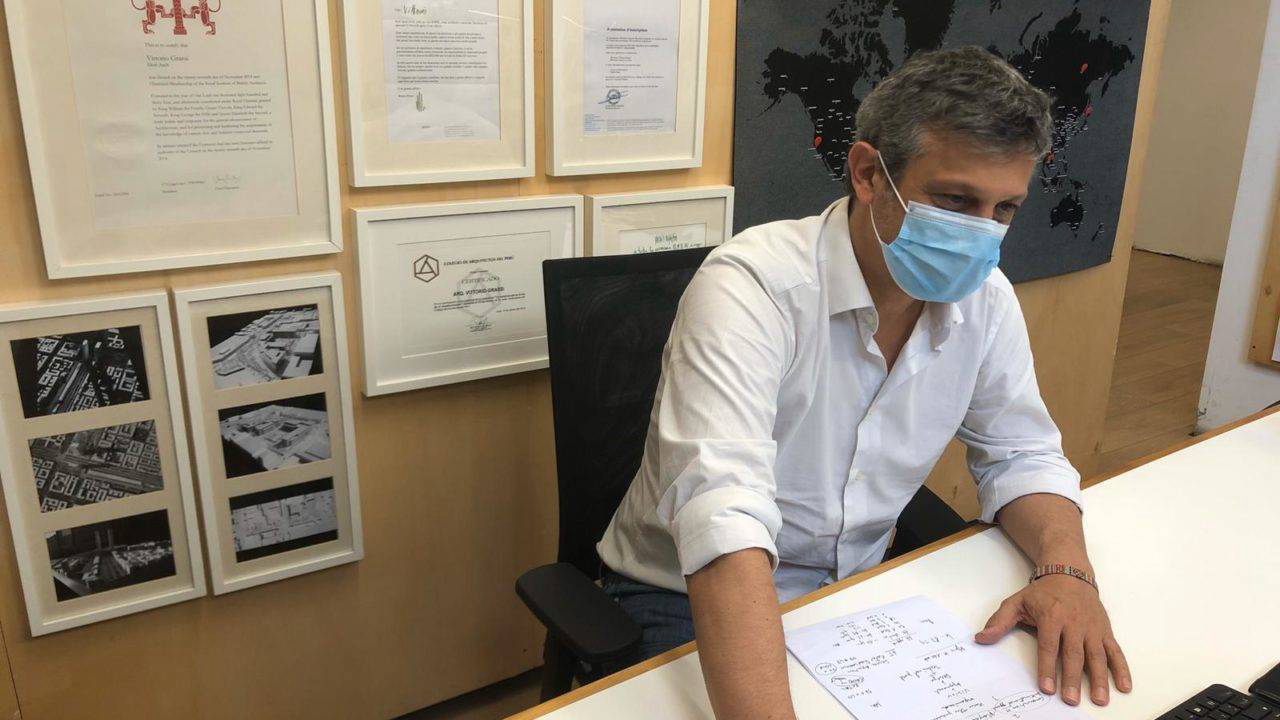 O arquiteto Vittorio Grassi