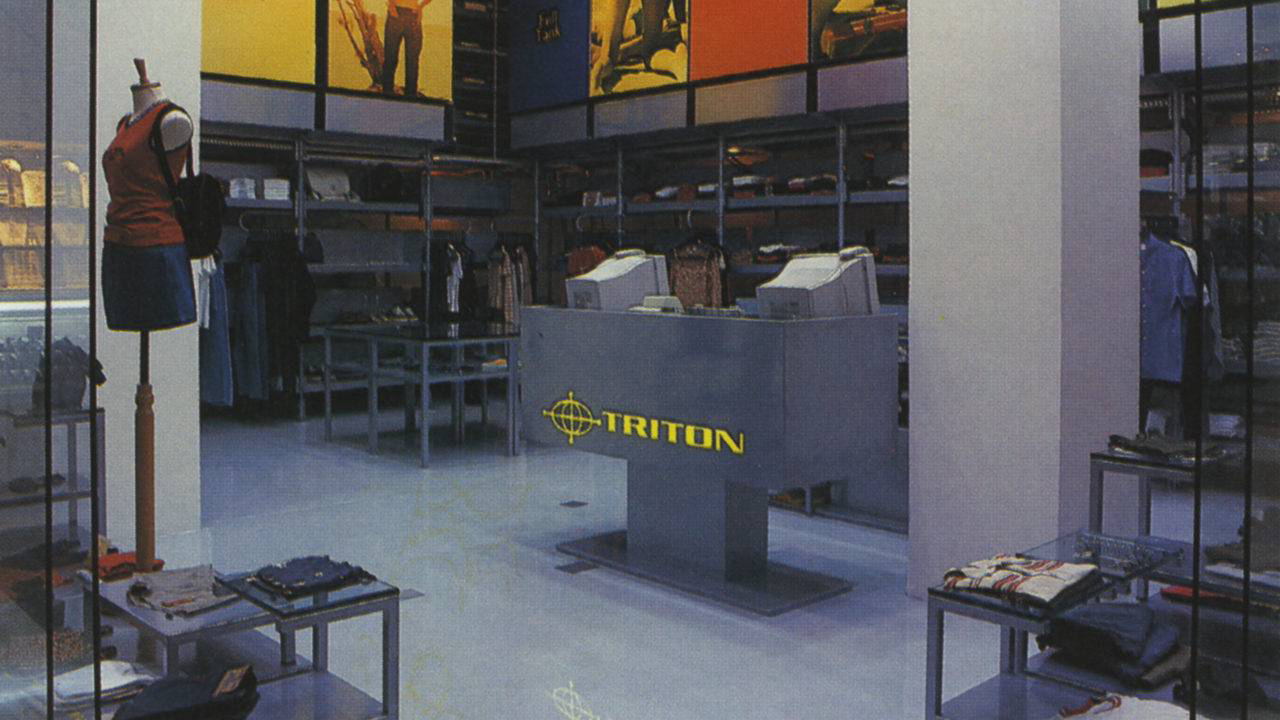 Loja Triton Concept, criação de Laviani em 1997, momento em que trabalhou no Brasil. 