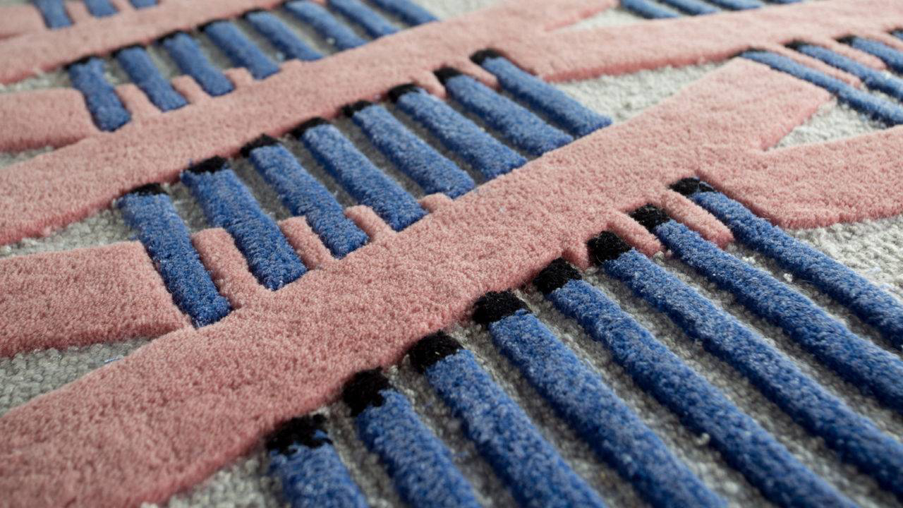 Detalhe do tapete de Cebic para Jaipur Rugs.