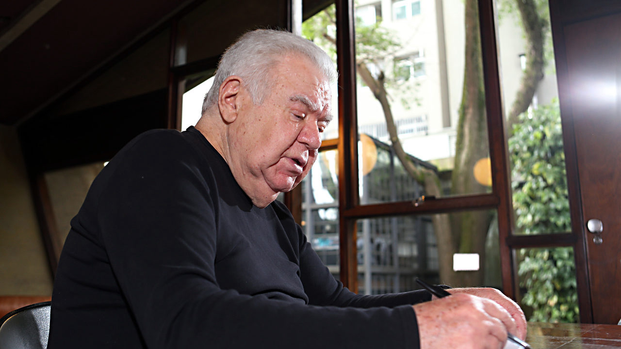 Jaime Lerner em encontro com a reportagem de HAUS, da Gazeta do Povo, na ocasião da celebração de seus 80 anos, em 2017.