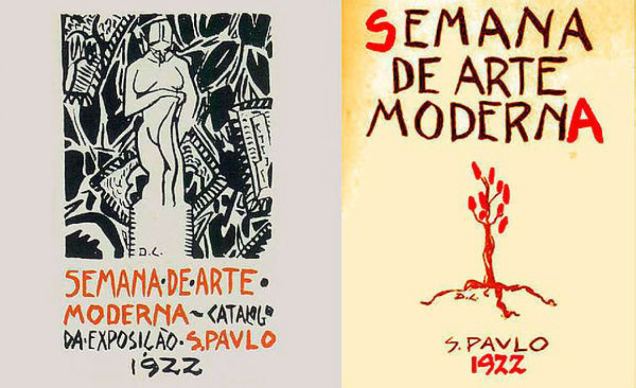 Cartazes da Semana de Arte Moderna criados por Di Cavalcanti.